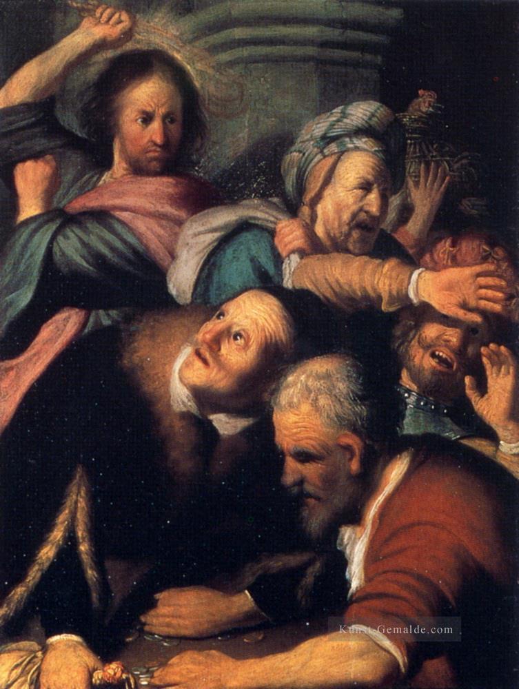 Christus fährt die Geldwechsler aus dem Tempel 1626 Rembrandt Ölgemälde